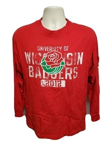 2012 University of Wisconsin Badgers Rose Bowl Adult Medium Red TShirt - Picture 1 of 9
