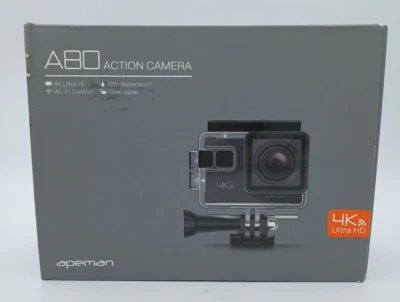 Apeman A80 Action Camera 4K Ultra HD Wi-Fi Control 40m Waterproof Time-Lapse SS2 - Image 1 of 4