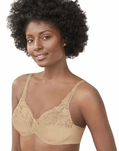Lilyette By Bali Tailored Minimizer Underwire Bra With Lace 0428 Sz 36DDD - Picture 1 of 7