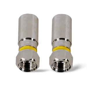 Buchse Stecker Crimp On RG6 PermaSeal II 25er-Pack - silber - Bild 1 von 1
