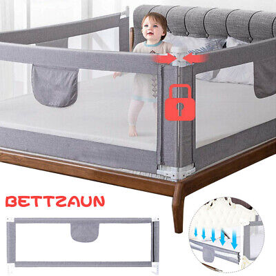 100CM Height Bed Rail/BedRail Adjustable Folding Kids Safety Cot Guard Protecte • 32$