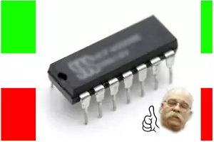 MC14011BCP Motorola CMOS. Quad 2 input NAND gate NUOV NOS PERFETTO ORIGINALE - Foto 1 di 1