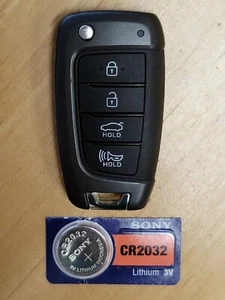 New OEM 4 Btn 2018-22 Hyundai Accent Flip Key Remote 95430-J0700R NYOSYEC4TX1707 - Picture 1 of 8