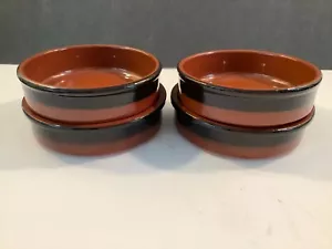 Juego de 4 platos para hornear de gres marrón crema Brulee Ramekin - Imagen 1 de 7