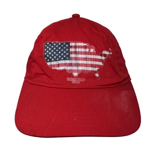 Faded Glory American Flag Slideback Hat Red One Size Adjustable - Picture 1 of 8