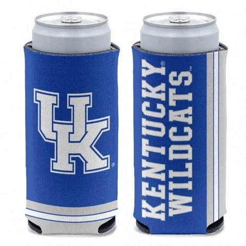 Kentucky Wildcats 12oz Slim Can Cooler [NEW] Beer Seltzer Coozie Claw Holder Cover