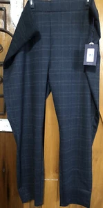 NYDJ Ponte Leggings - Maripoplai Plaid Navy Blue Pull On Lift Tuck Technology 28 - Picture 1 of 8