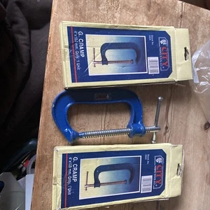 Bins 2 X Vintage Boxed City G Clamp :4” - Picture 1 of 7