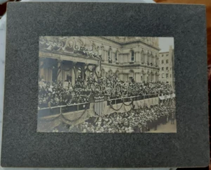 (2) 1899 Spanish American War Photos Parade Captain Dyer USS Baltimore - Picture 1 of 3