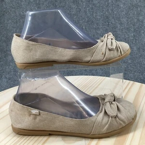 Rocketdog Shoes Womens 8 Knotted Ballet Flats Comfort Beige Fabric Slip On - Picture 1 of 15