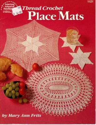 AMERICAN SCHOOL OF NEEDLEWORK THREAD CROCHET PLACE MATS 6 DESIGNS - Image 1 of 2