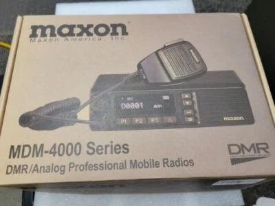 Maxon MDM-4424 UHF or VHF Analog DMR Mobile Radio 45 WATT, FREE Programming - Image 1 of 2