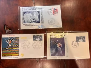 France & Guiana 1980 Space 3 Covers Satellites !! - Picture 1 of 1