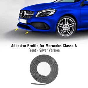 Profilo Argento Adesivo per Paraurti Anteriore Mercedes Classe A - Foto 1 di 7