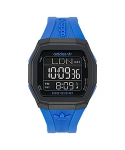 Adidas Originals Blue Unisexs Digital Watch Tech One Gmt AOST24565 - Picture 1 of 7