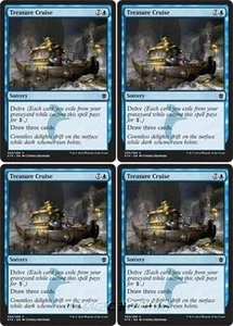 MTG - 4x TREASURE CRUISE - Khans of Tarkir (C) - Picture 1 of 1