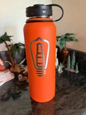 Bottiglia Logic Brewing Orange Fifty/Fifty 40 oz bottiglia d'acqua in acciaio isolato - Immagine 1 di 2
