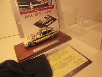 ATLAS 1/43 DIECAST PREMIUM SILVER/CHROME, CLASSIC 1962 JAGUAR XKE COUPE AUTO - Image 1 of 4