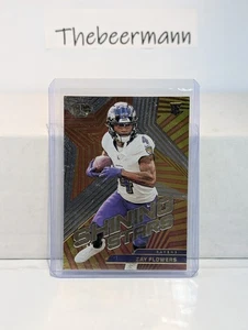 2023 Panini Illusions Zay Flowers #25 - Shining Stars - RC Baltimore Ravens - Picture 1 of 2
