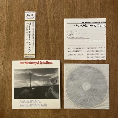 PAT METHENY & LYLE MAYS As Falls Wichita... ECM UCCE-9034 Ltd JAPAN 24K GOLD OBI - Image 1 of 4