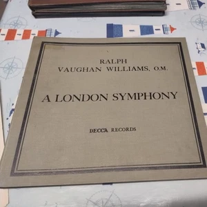 78RPM RALPH VAUGHAN WILLIAMS A LONDON SYMPHONY  HENRY WOOD QUEENS HALL ORCHESTRA - Picture 1 of 13