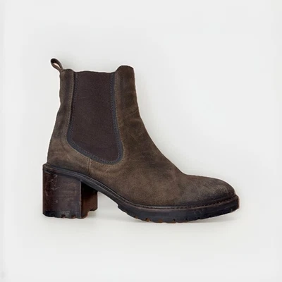 Thursday Everyday Knockout Chelsea Boots Women’s 8 Olive Suede Block Heel - Image 1 of 4