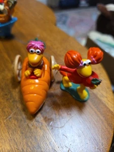 Lot of 2 Vintage 1988 Jim Henson Fraggle Rock McDonald’s Vegetable Toys - Picture 1 of 11