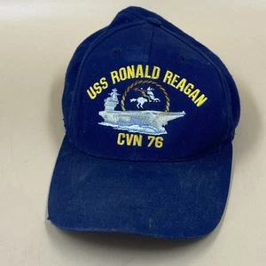 Gorra de béisbol sombrero EE. UU. RONALD REAGAN CVN 76 para hombre unisex militar hecha en EE. UU. - Imagen 1 de 6