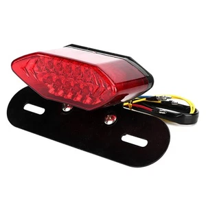 Vintage Motorcycle LED Tail Light Turn Signal Lamp Taillight For (Red ) - Picture 1 of 15