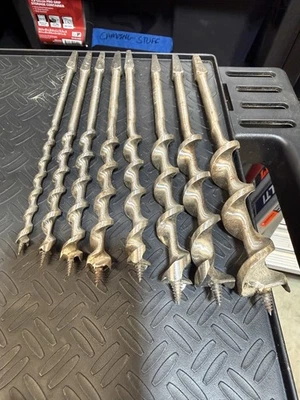 Juego de 8 brocas de taladro manual Irwin Brace vintage Foto 1 de 3