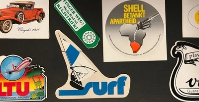 Vintage Aufkleber 80er 90er – Original Sticker Sammlung – Retro Kult Design - Bild 1 von 4