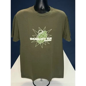 Rockstar Games Smuggler’s Run Warzones Promo T-Shirt Green Size L Rare 2000s - Picture 1 of 12
