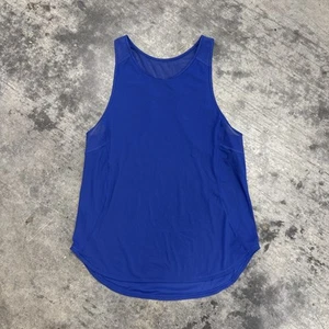 Lululemon Sculpt Tank II Cobalt Blue Mesh Sleeveless Shirt Workout Top 6 - Picture 1 of 5