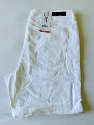 DKNY Women's Stretch Bermuda Jeans Short/Shorts Size 16 White - Image 1 of 3