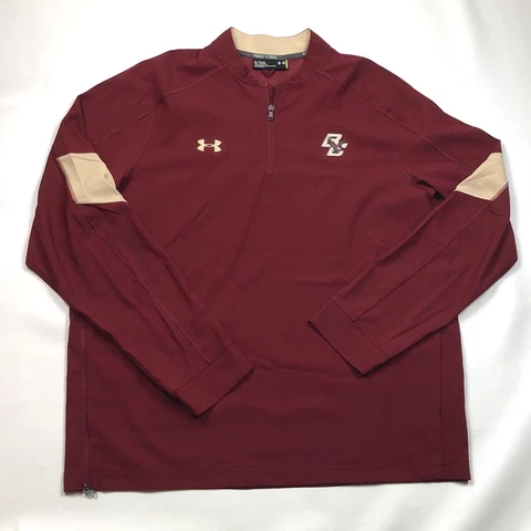 Boston College Eagles Under Armour 1/4 Zip Pullover Men's Size XL Maroon BC NCAA Cover