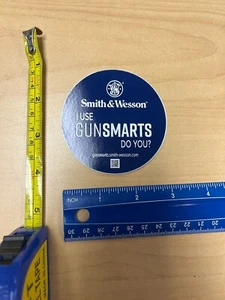 S&W Firearms GunsSmarts Sticker Vinyl Decal Die Cut Circle - Picture 1 of 1