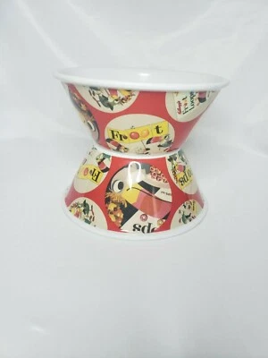 Kelloggs Fruit Loops Breakfast Cereal Bowl. Set of 2 2010 Kelloggs MFG. - Image 1 of 4