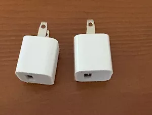 2 Pack - Original Apple 5W USB Power Adapter Wall Charger for iPhone - Picture 1 of 3