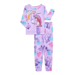 Unicorn Academy Pajamas Girls Size 8 10 Horse Shirt Top Pants Set Purple NWT NEW - Picture 1 of 3
