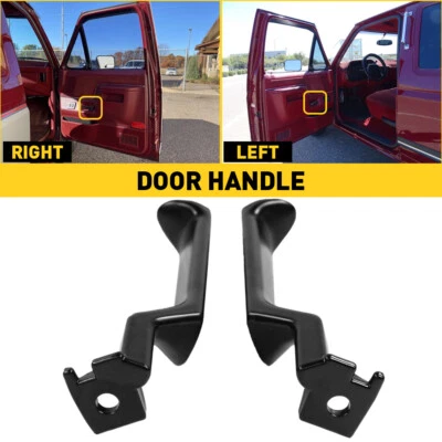2x Manija de puerta interior de metal para camioneta Ford Bronco F150 F250 F350 F53 F59 F800 Foto 1 de 4