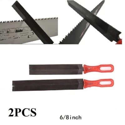 Sharpen and Straighten Your Hand Saw with 2 Diamond Saw Files 150mm and 200mm - image 1 of 4