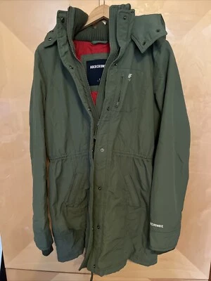 Женские винтажные Abercrombie зимнее пальто армия зеленый размер M - Изображение 1 из 4