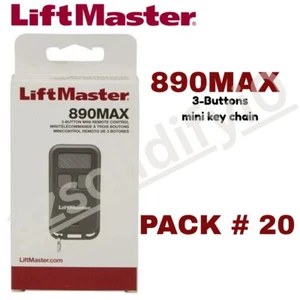 LiftMaster 890MAX 3-Button security Mini key chain Garage Door Opener Control - Picture 1 of 4