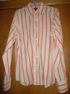 HUGO BOSS Men's Button Striped Dress Shirt Size L - Picture 1 of 3