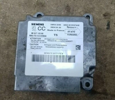Modulo airbag Peugeot 307 CC Ecu SRS Siemens 9652712380 Cabriolet Cabriolet  - Immagine 1 di 2