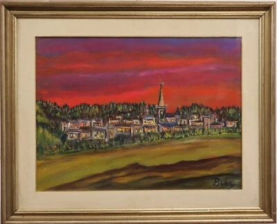 Buby dal Toso ( Scuola XX Secolo ) Dipinto Olio su Tela Paesaggio con Cornice - Imagen 1 de 4