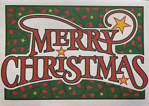 20 Cartoline di Buon Natale Glitterate - Scintillio Festivo per la Stagione - Foto 1 di 2