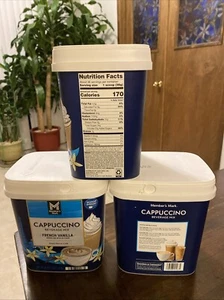 *3 Pack**Member’s Mark French Vanilla Cappuccino Beverage Mix ( 48 oz. )~12/2026 - Picture 1 of 7