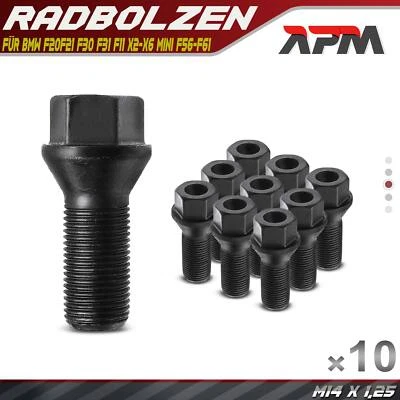 10x Radbolzen Radschraube für BMW F20 F21 F30 F31 F11 X3 X4 X5 X6 MINI F56-F61 - Bild 1 von 4