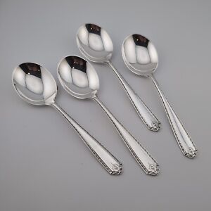 Westmorland Lady Hilton Sterling Silver Cream Soup Spoons - 6" - Set of 4